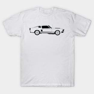 GT500 Shelby Black Outline T-Shirt